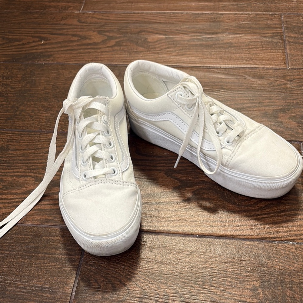 Vans White Stacked Sneakers